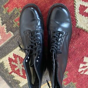 Handcrafted leather combat boot